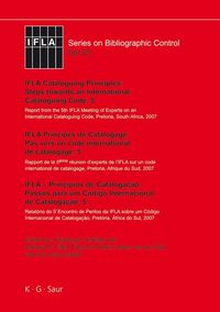 Produktbild: IFLA Cataloguing Principles: Steps towards an International Cataloguing Code, 5