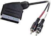 Produktbild: SpeaKa Professional SP-7870676 SCART / Cinch Audio Anschlusskabel [1x SCART-Stecker - 2x Cinch-Stecker] 2.00 m Schwarz