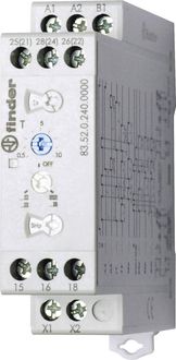 Produktbild: Finder 83.52.0.240.0000 83.52.0.240.0000 Zeitrelais Multifunktional 1 St. Zeitbereich: 0.05 s - 10 Tage 2 Wechsler