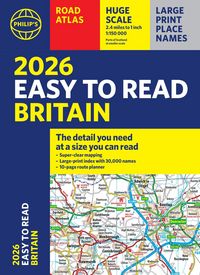 Produktbild: 2026 Philip's Easy to Read Road Atlas of Britain