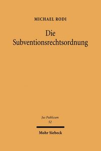 Produktbild: Die Subventionsrechtsordnung