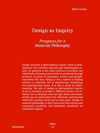 Produktbild: Design as Inquiry
