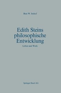 Produktbild: Edith Steins philosophische Entwicklung