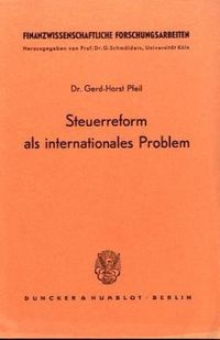 Produktbild: Steuerreform als internationales Problem