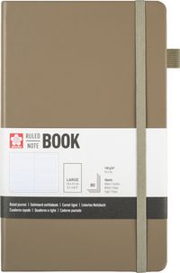 Produktbild: Notizbuch lin. cinder 13x21cm