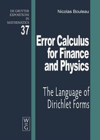 Produktbild: Error Calculus for Finance and Physics