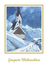 Produktbild: Reinhold Stecher Weihnachtskarte Sternenhimmel