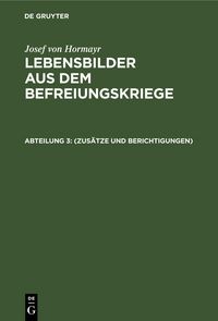 Produktbild: (Zus&auml;tze und Berichtigungen)