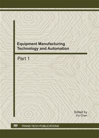 Produktbild: Equipment Manufacturing Technology and Automation