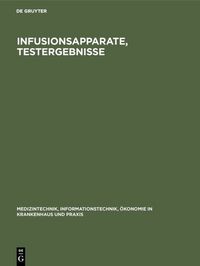 Produktbild: Infusionsapparate, Testergebnisse