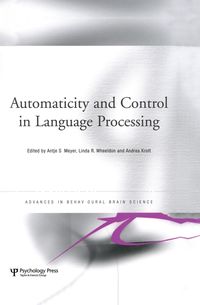 Produktbild: Automaticity and Control in Language Processing
