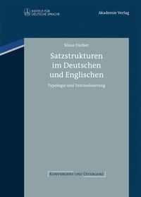 Produktbild: Satzstrukturen im Deutschen und Englischen