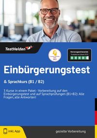 Produktbild: Einb&uuml;rgerungstest & Sprachkurs (B1/B2) 3 Kurse in einem Paket