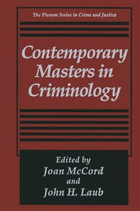 Produktbild: Contemporary Masters in Criminology