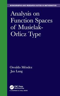 Produktbild: Analysis on Function Spaces of Musielak-Orlicz Type