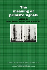 Produktbild: The Meaning of Primate Signals