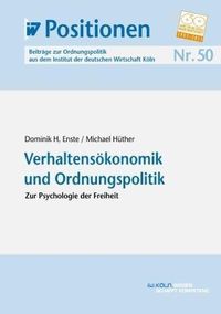 Bild vom Artikel Verhaltensökonomik und Ordnungspolitik vom Autor Dominik H. Enste