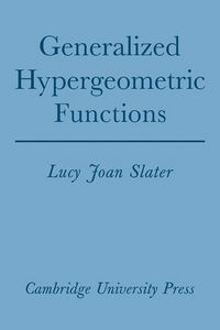 Produktbild: Generalized Hypergeometric Functions
