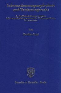 Produktbild: Informationszugangsfreiheit und Verfassungsrecht.