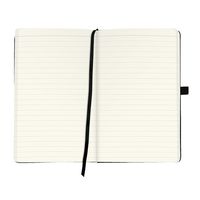 Herlitz Notizbuch Classic A5 96 Blatt liniert schwarz mit Leseband und Falttasche my.book