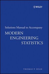 Produktbild: Solutions Manual to accompany Modern Engineering Statistics