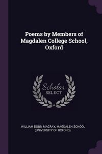 Produktbild: Poems by Members of Magdalen College School, Oxford
