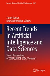 Produktbild: Recent Trends in Artificial Intelligence and Data Sciences
