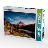 Produktbild: CALVENDO Puzzle Toblacher See im Herbst | 1000 Teile Lege-Gr&ouml;&szlig;e 64x48cm Foto-Puzzle f&uuml;r gl&uuml;ckliche Stunden