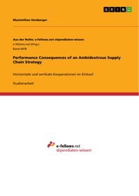Produktbild: Performance Consequences of an Ambidextrous Supply Chain Strategy