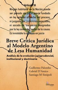Produktbild: Breve cr&iacute;tica jur&iacute;dica al modelo Argentino de Lesa Humanidad