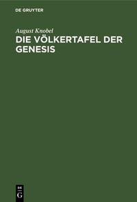 Produktbild: Die V&ouml;lkertafel der Genesis