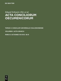 Produktbild: Actiones VIII-XVII. 18-31