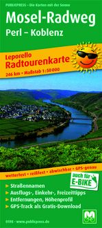 Produktbild: Mosel-Radweg Perl - Koblenz 1 : 50 000