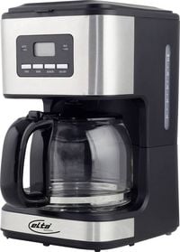 Produktbild: Elta KME-900.15TS Kaffeemaschine Silver, Schwarz Fassungsverm&ouml;gen Tassen=12 Display, Glaskanne