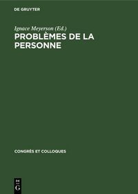 Produktbild: Probl&egrave;mes de la personne