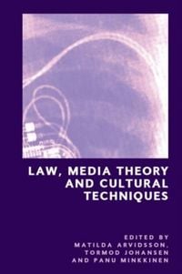 Produktbild: Law, Media Theory and Cultural Techniques