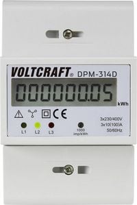 Produktbild: VOLTCRAFT DPM-314D DPM-314D Drehstromz&auml;hler digital 100A MID-konform: Nein 1St.
