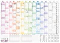 Produktbild: Wandkalender Schuljahr 26/27