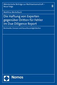 Produktbild: Die Haftung von Experten gegen&uuml;ber Dritten f&uuml;r Fehler im Due Diligence Report