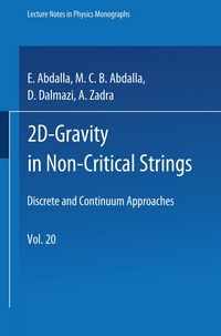 Produktbild: 2D-Gravity in Non-Critical Strings