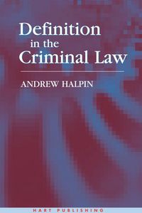 Produktbild: Definition in the Criminal Law