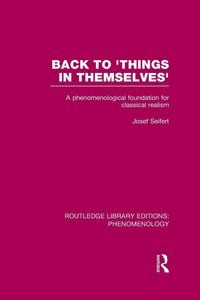 Produktbild: Back to 'Things in Themselves'