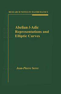 Produktbild: Abelian l-Adic Representations and Elliptic Curves