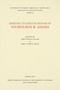 Produktbild: Hispanic Studies in Honor of Nicholson B. Adams