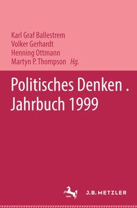 Produktbild: Politisches Denken. Jahrbuch 1999