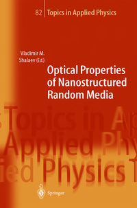 Produktbild: Optical Properties of Nanostructured Random Media