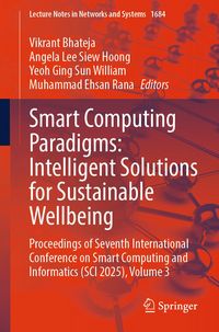 Produktbild: Smart Computing Paradigms: Intelligent Solutions for Sustainable Wellbeing