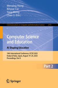 Produktbild: Computer Science and Education. AI Shaping Education
