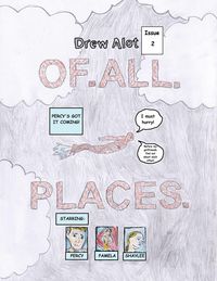 Produktbild: OF. ALL. PLACES. (A comic book by Drew Alot)