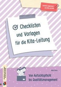 Produktbild: Checklisten und Vorlagen f&uuml;r die Kita-Leitung